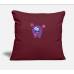 Funny Monster Burgundy Pillow